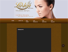 Tablet Screenshot of lavonskincare.com